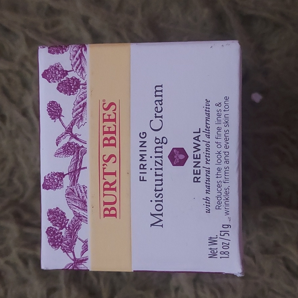 Burts bee's firming moisturizing cream